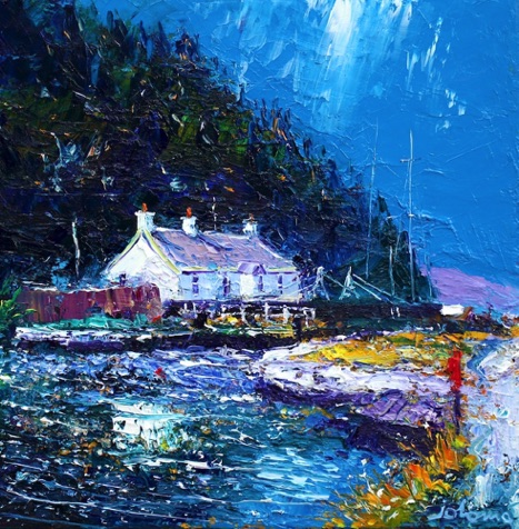Light rain Dunardry Crinan Canal 16x16
SOLD